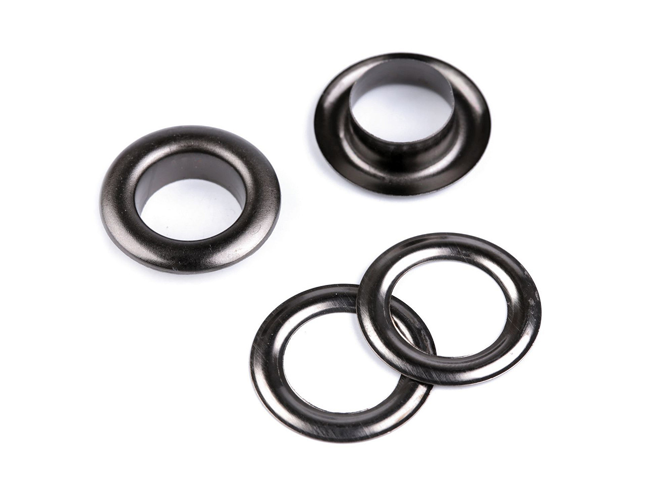 Ocheți metalici, ø12 mm - Alamă antică (50 Perechi)