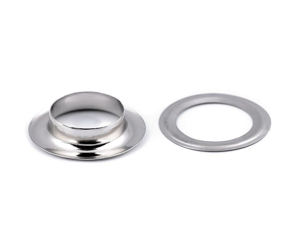 Ocheți metalici, ø12 mm - Alamă antică (50 Perechi)