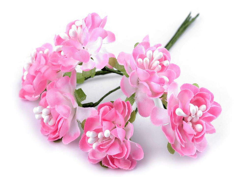 Flori artificiale decor - Alb (72 Bucăți)