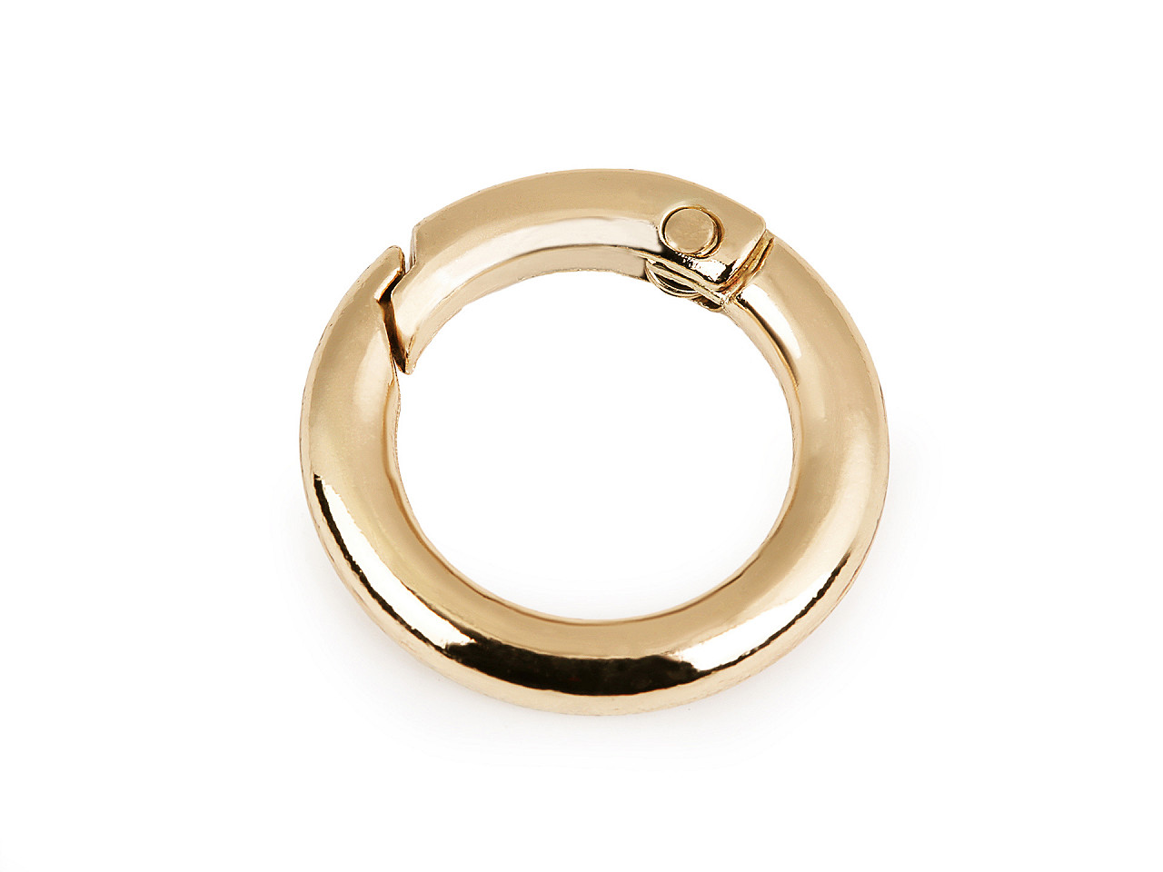 Inel carabină, ø16 mm - Alamă antică (10 Bucăți)