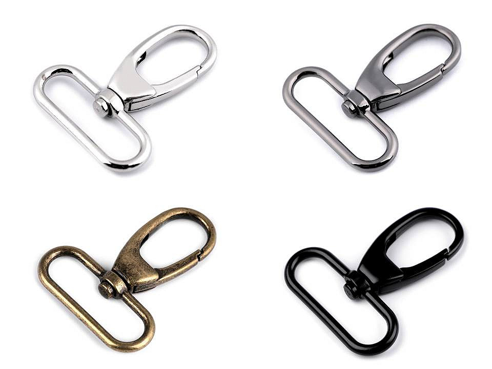 Carabină rotativă, 38 mm - Nichel (10 Bucăți)