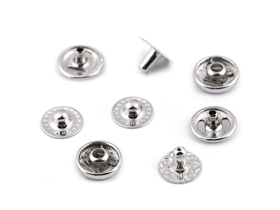 Capse metalice, ø10 mm - Alamă antică (50 Seturi)