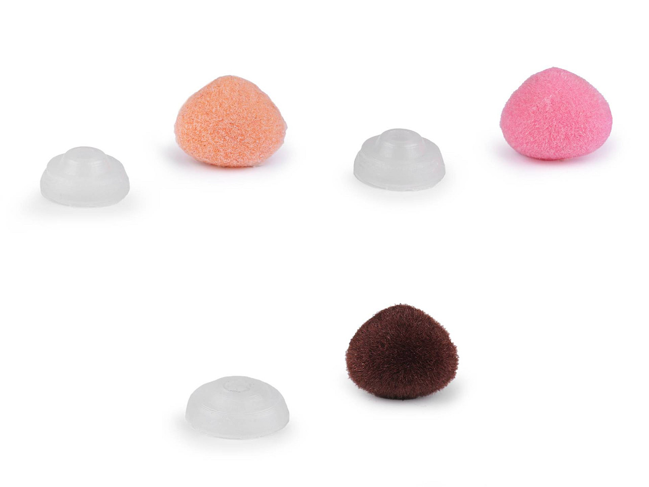 Nas pentru jucării cu dispozitiv de siguranță, 10x12 mm - Albastru deschis (50 Seturi)