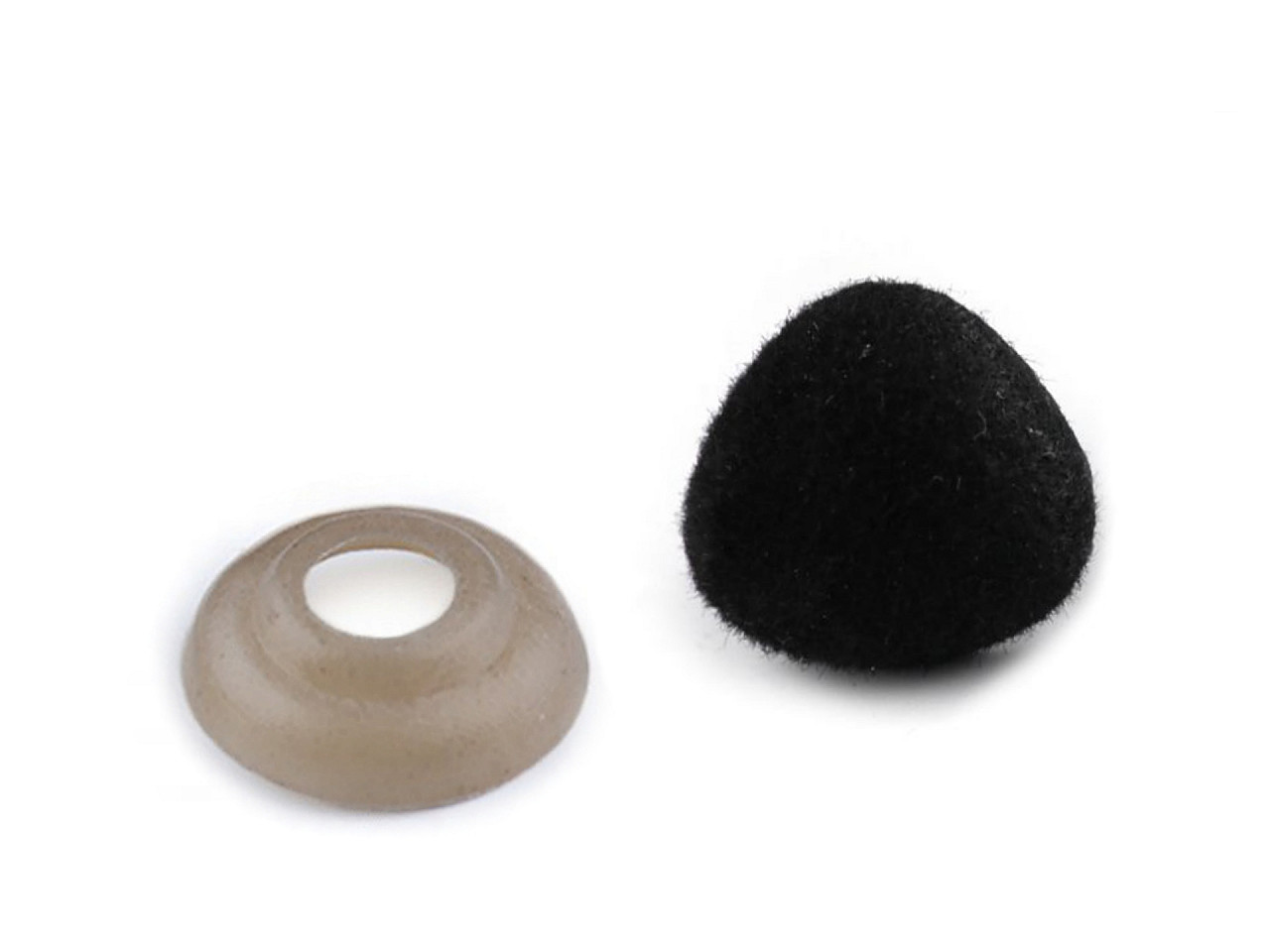 Nas pentru jucării cu dispozitiv de siguranță, 14x15 mm - Roz pudrat (5 Seturi)