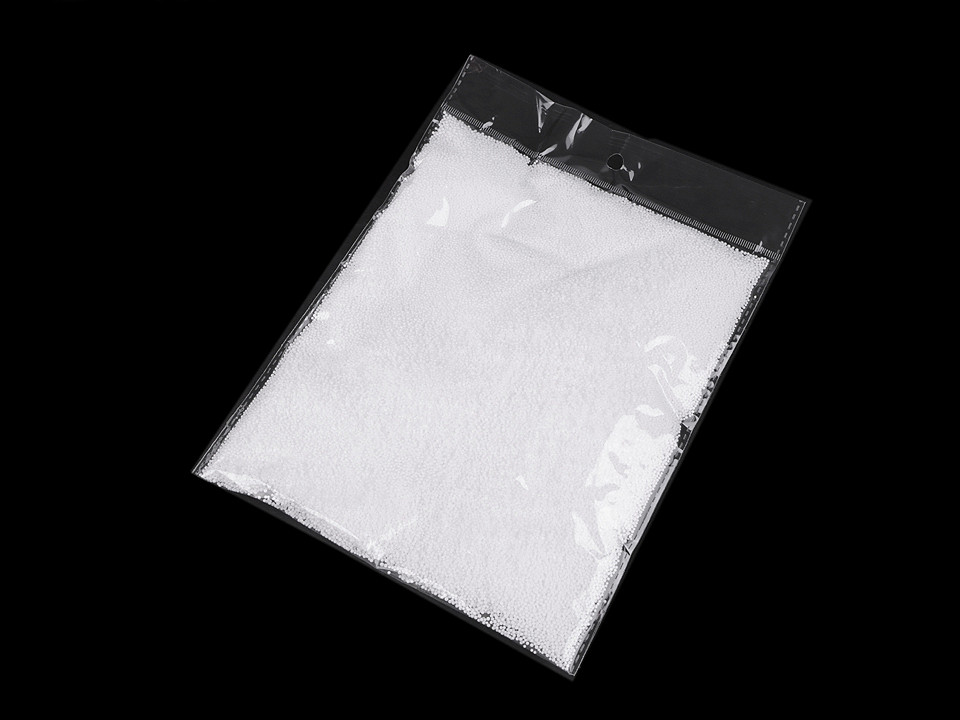 Zăpadă artificială / biluțe polistiren mini, 10 g - Alb (1 Sac)