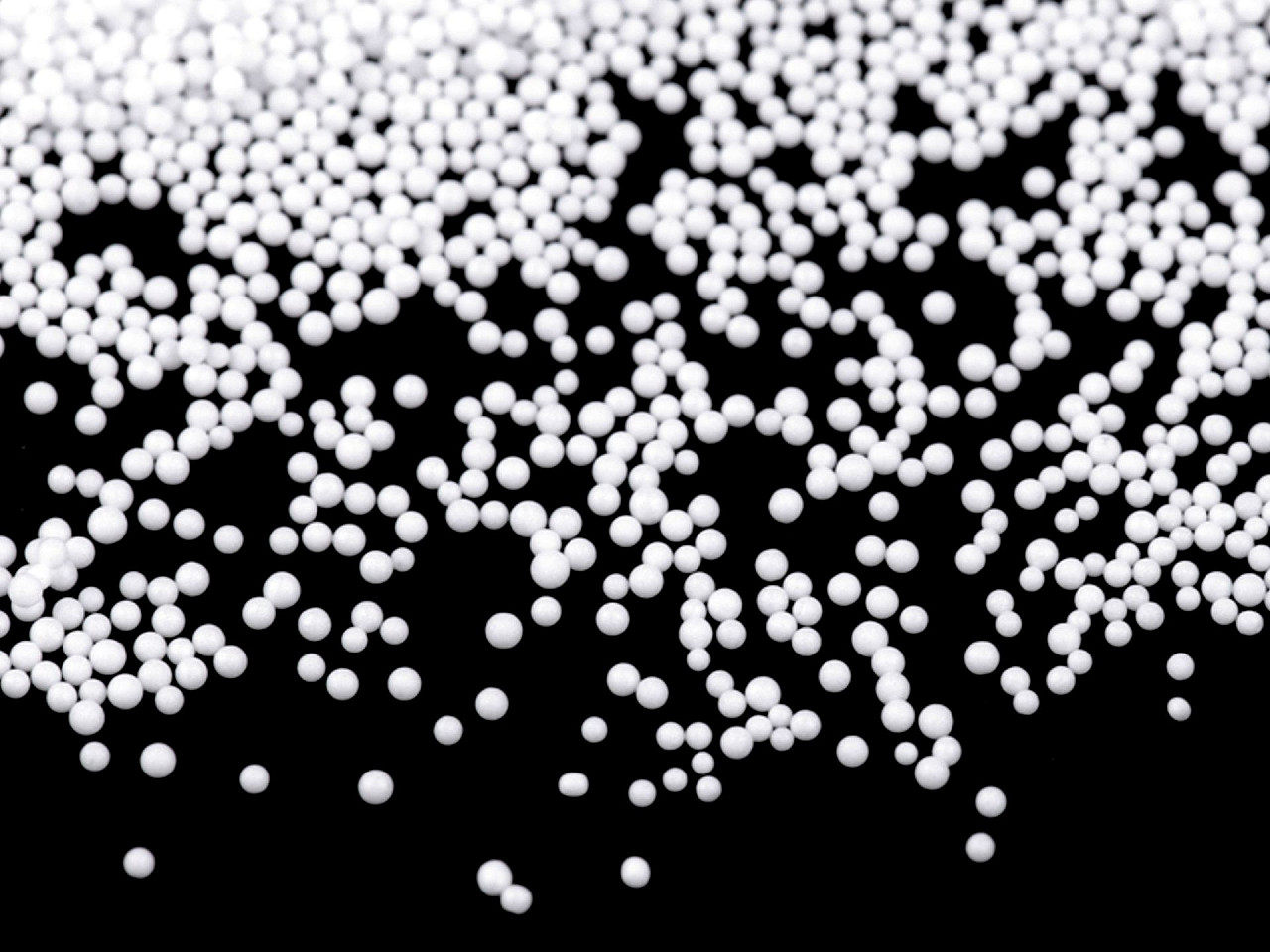 Zăpadă artificială / biluțe polistiren mini, 10 g - Alb (1 Sac)