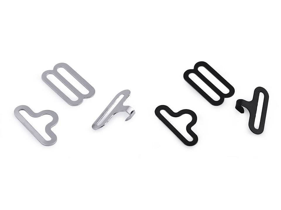 Închizătoare și reglor papion - Nichel (50 Seturi)