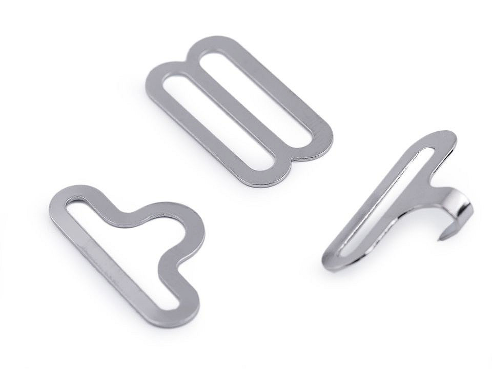 Închizătoare și reglor papion - Nichel (50 Seturi)