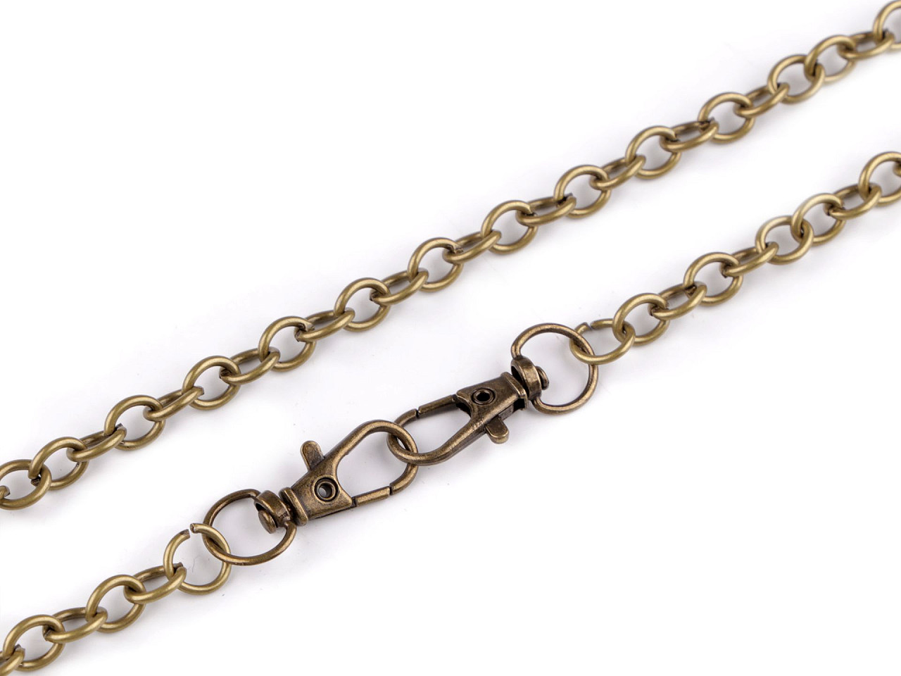 Lanț cu carabină pentru poșete, 120 cm - Nichel negru (1 Bucată)