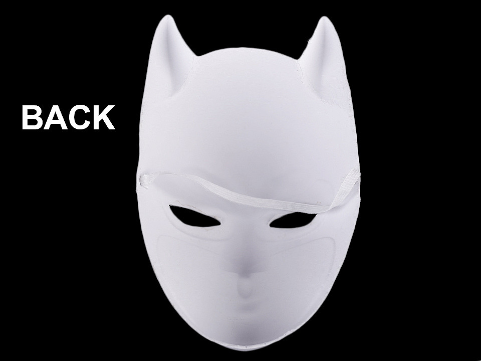 Mască de carnaval decorabilă - Alb (1 Bucată)