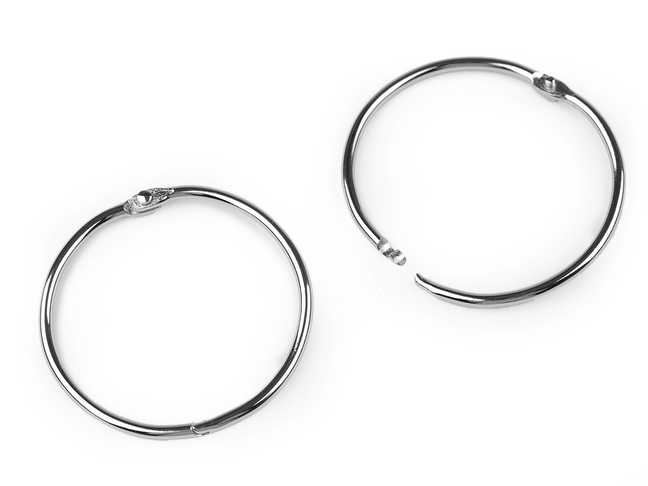 Inel cărți, albume, quiet book - Nichel (10 Bucăți)