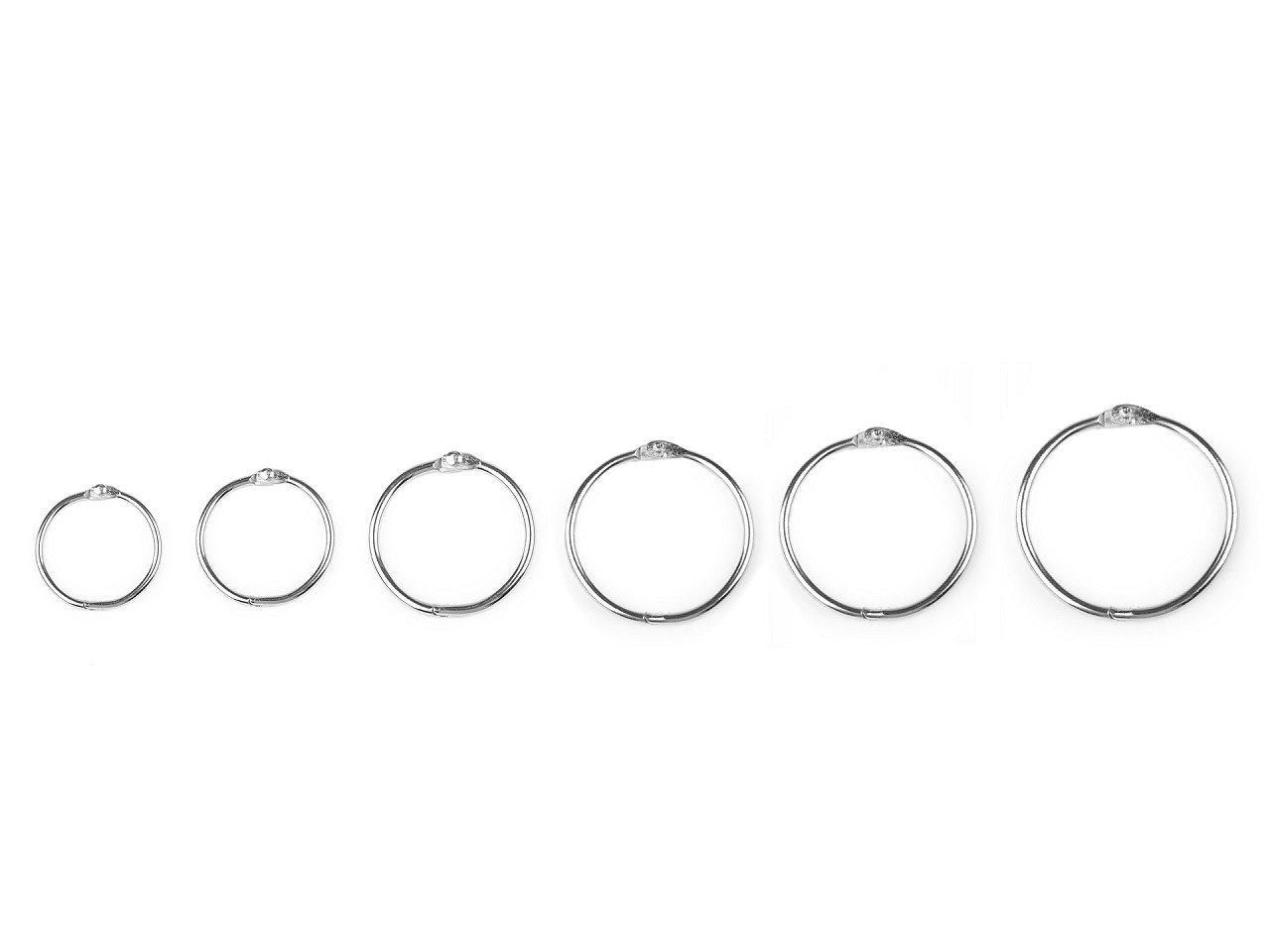 Inel cărți, albume, quiet book - Nichel (10 Bucăți)