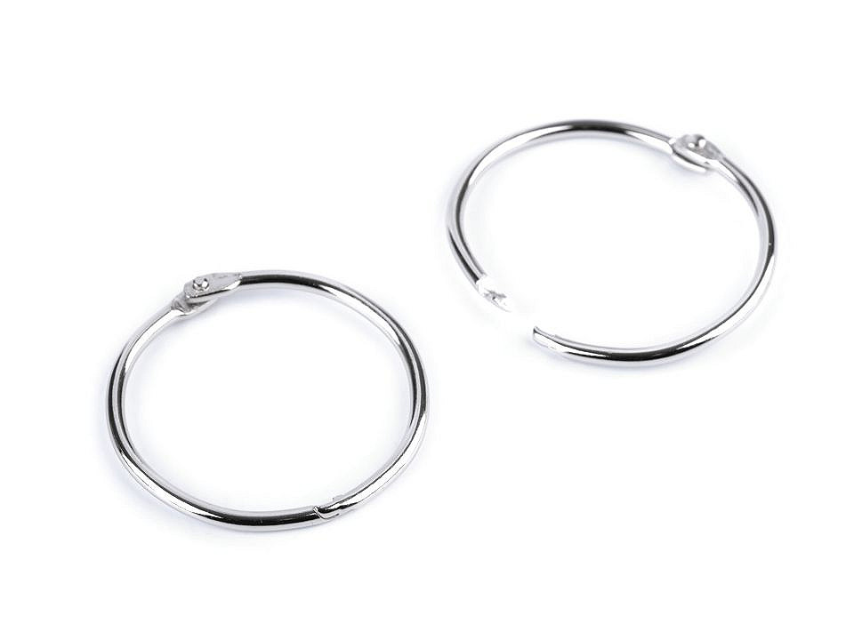 Inel cărți, albume, quiet book - Nichel (10 Bucăți)