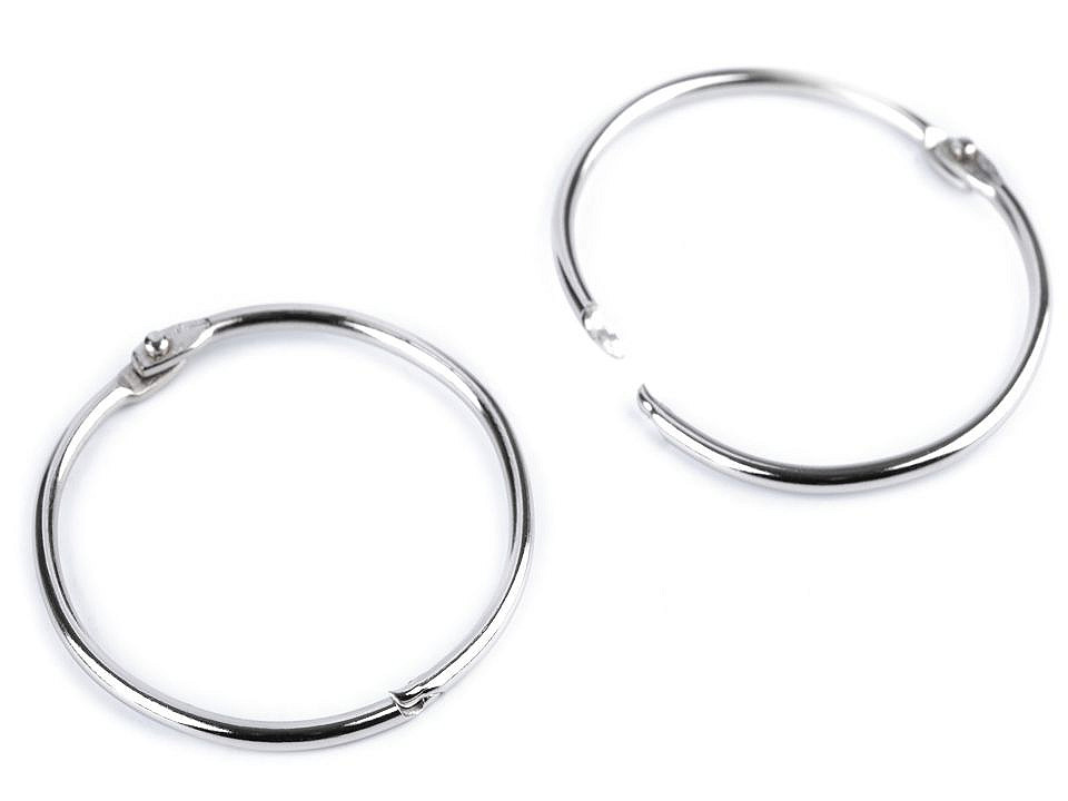 Inel cărți, albume, quiet book - Nichel (10 Bucăți)