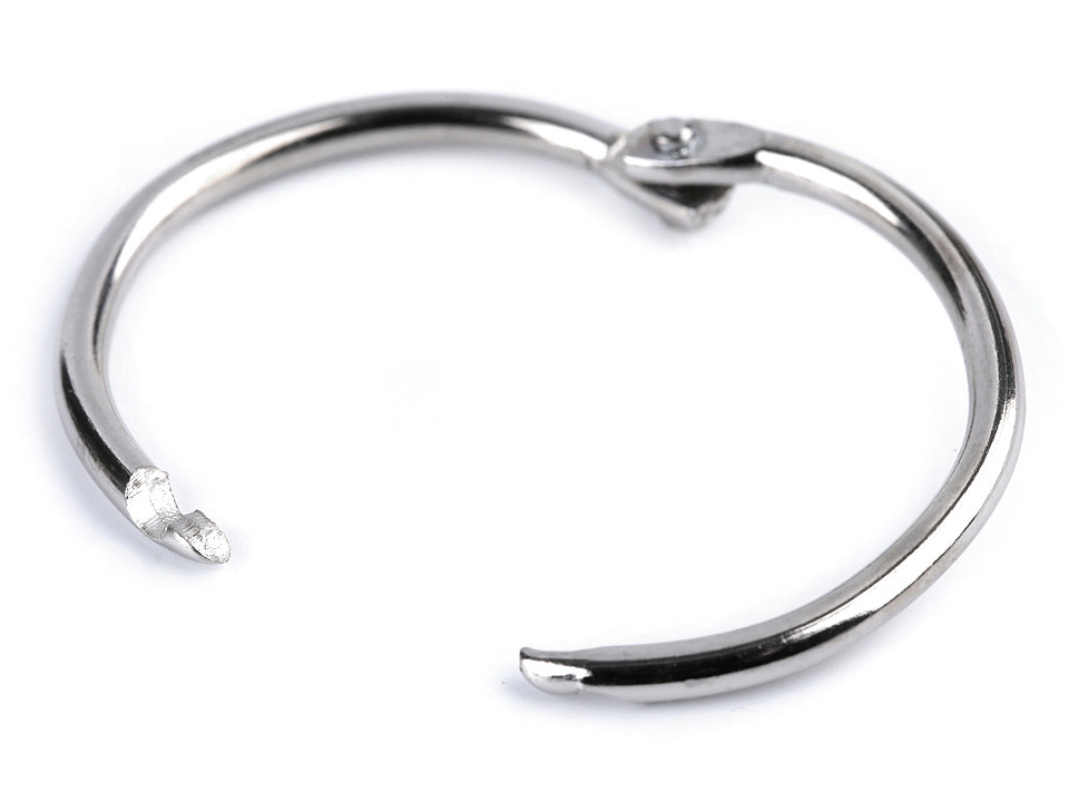 Inel cărți, albume, quiet book - Nichel (10 Bucăți)