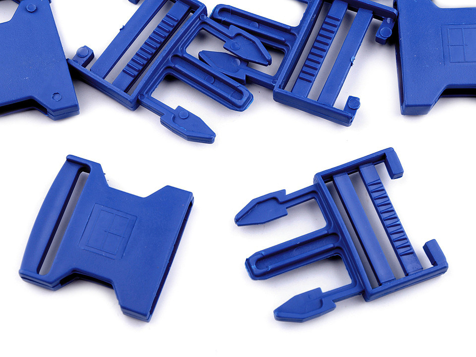 Cataramă trident, lățime 40 mm - Negru (5 Perechi)