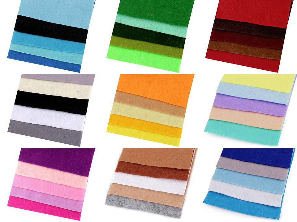 Set fetru decorativ, 10x45 cm - Mix nr. 5 (1 Set)