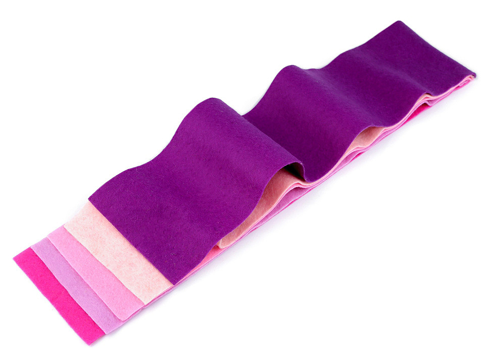 Set fetru decorativ, 10x45 cm - Mix nr. 5 (1 Set)