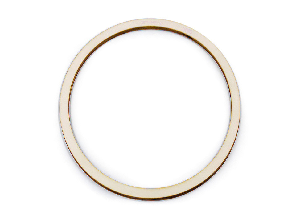 Cerc din lemn pentru prinzător de vise, ø20 cm - Natural deschis (2 Bucăți)