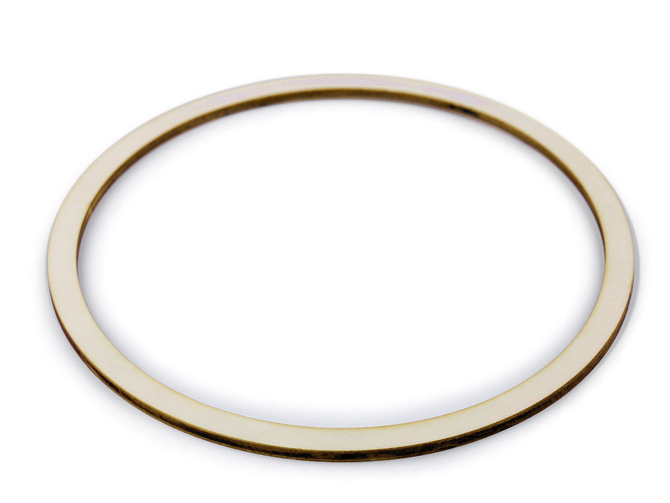 Cerc din lemn pentru prinzător de vise, ø20 cm - Natural deschis (2 Bucăți)