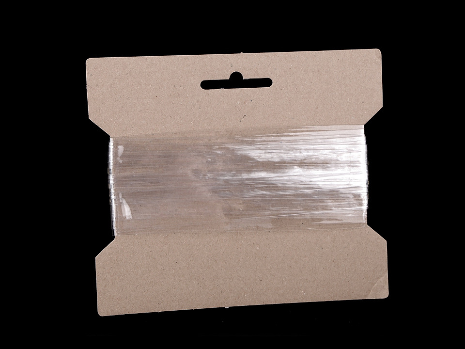 Elastic siliconic, lățime 20 mm - Transparent (200 Metri)