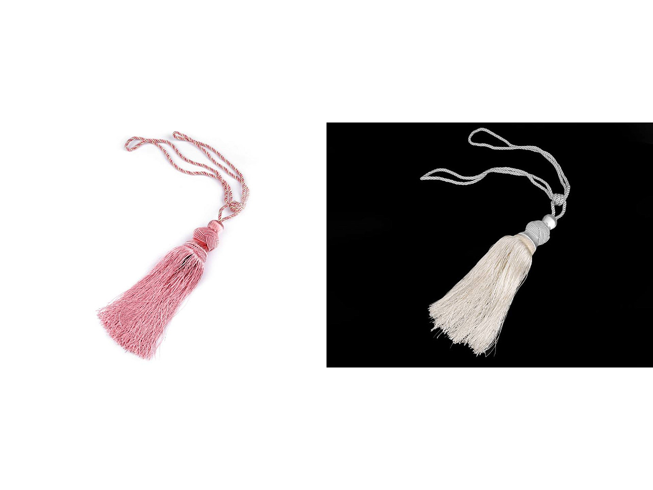 Ciucuri draperii - Crem deschis (2 Bucăți)