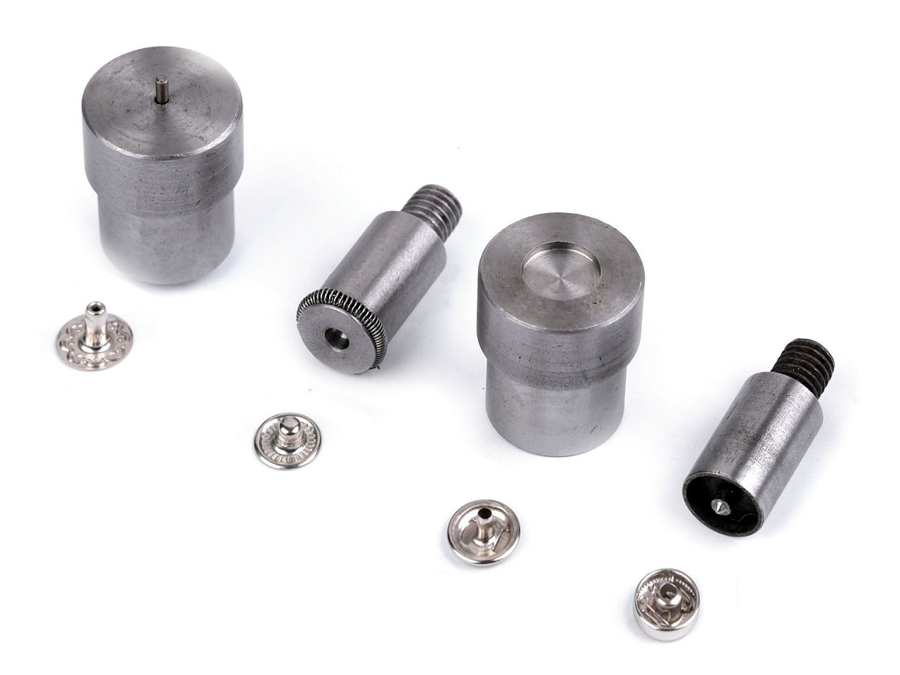 Matriță pentru capse (nituri metalice), ø10; 12; 15 mm - Nichel (1 Set)