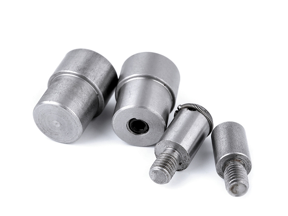 Matriță pentru capse (nituri metalice), ø10; 12; 15 mm - Nichel (1 Set)