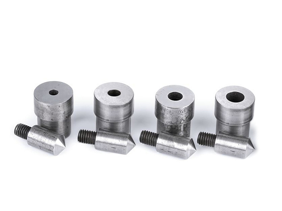 Matriță pentru găurit materiale textile ø5; 7; 8; 10 mm - Nichel (1 Set)
