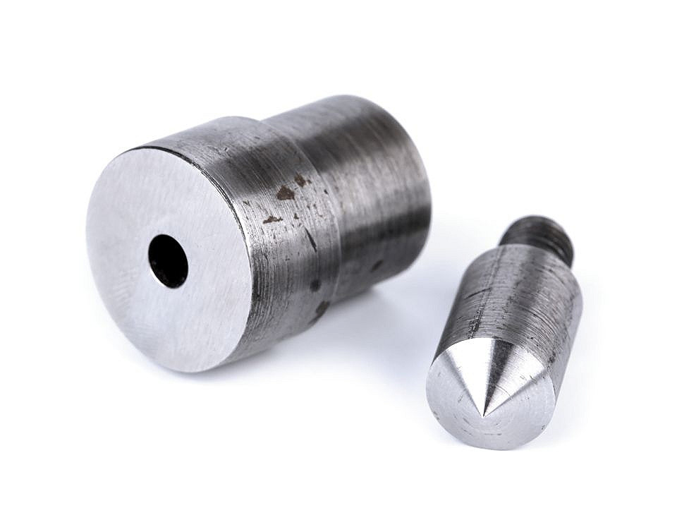 Matriță pentru găurit materiale textile ø5; 7; 8; 10 mm - Nichel (1 Set)