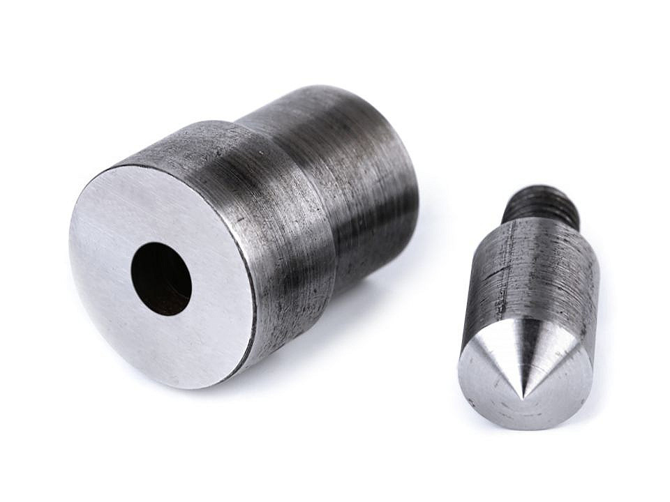 Matriță pentru găurit materiale textile ø5; 7; 8; 10 mm - Nichel (1 Set)