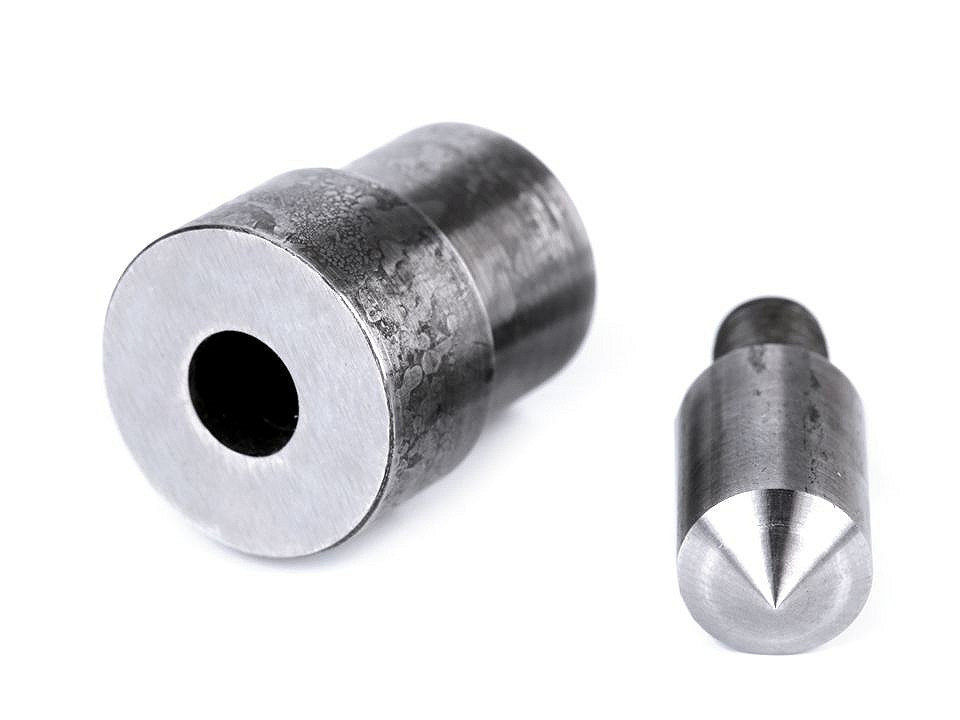 Matriță pentru găurit materiale textile ø5; 7; 8; 10 mm - Nichel (1 Set)