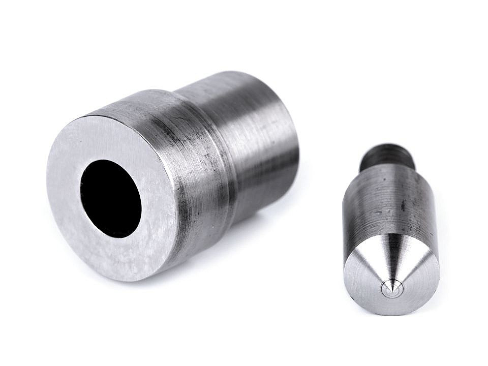 Matriță pentru găurit materiale textile ø5; 7; 8; 10 mm - Nichel (1 Set)
