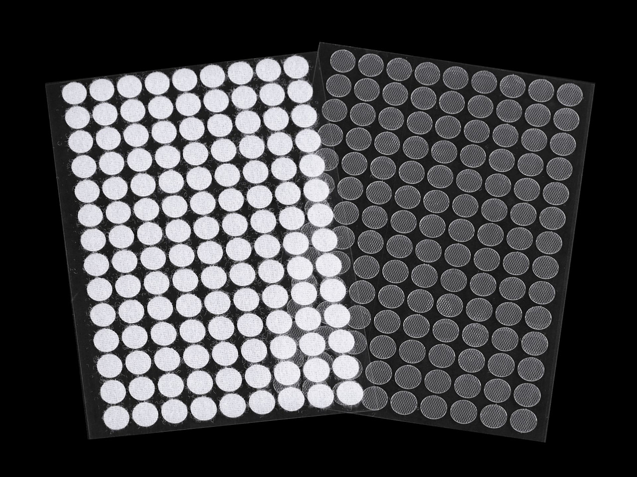 Buline arici autoadezive, complet (puf + scai), ø10 mm - Gri porumbel (1 Card)