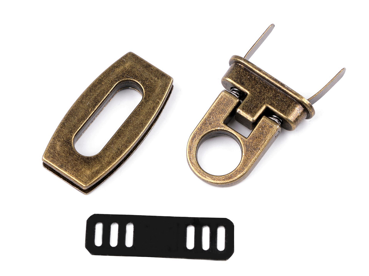 Închizătoare geantă, 20x40 mm - Nichel (1 Set)