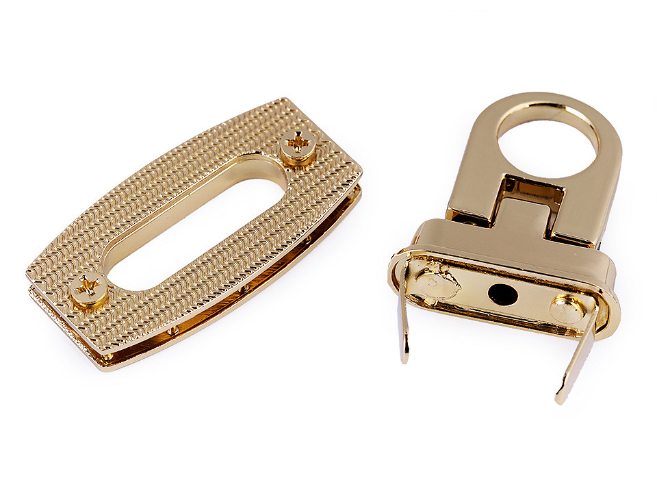 Închizătoare geantă, 20x40 mm - Nichel (1 Set)