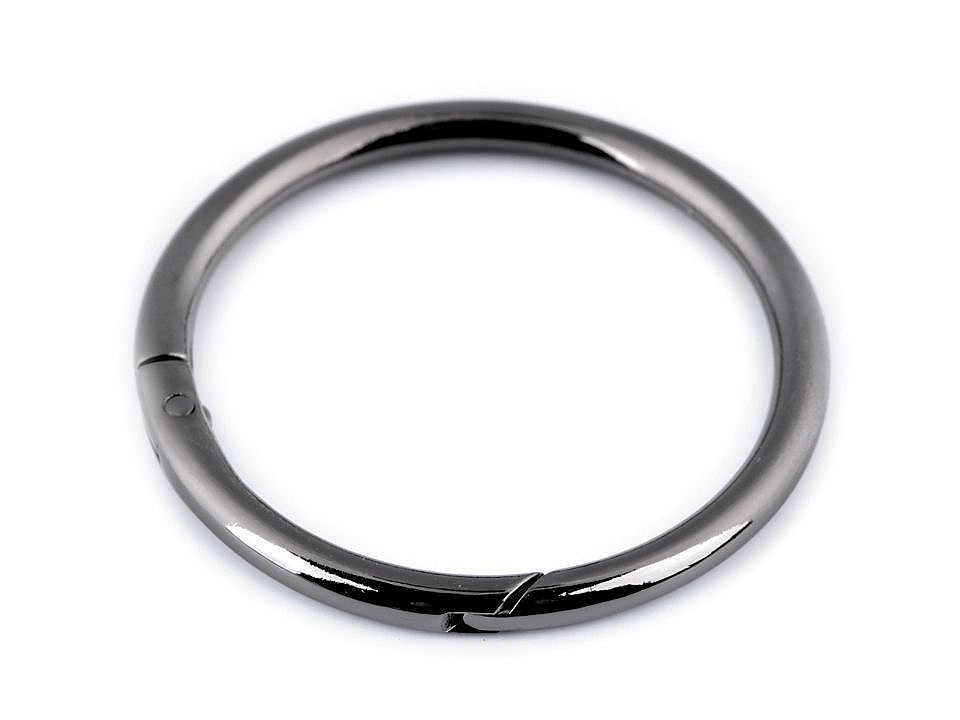 Inel carabină, ø50 mm - Lac negru (1 Bucată) Inel carabină, ø50 mm - Lac negru (1 Bucată)