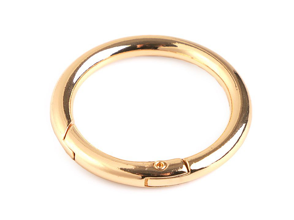 Inel carabină, ø32 mm - Auriu clasic (10 Bucăți)