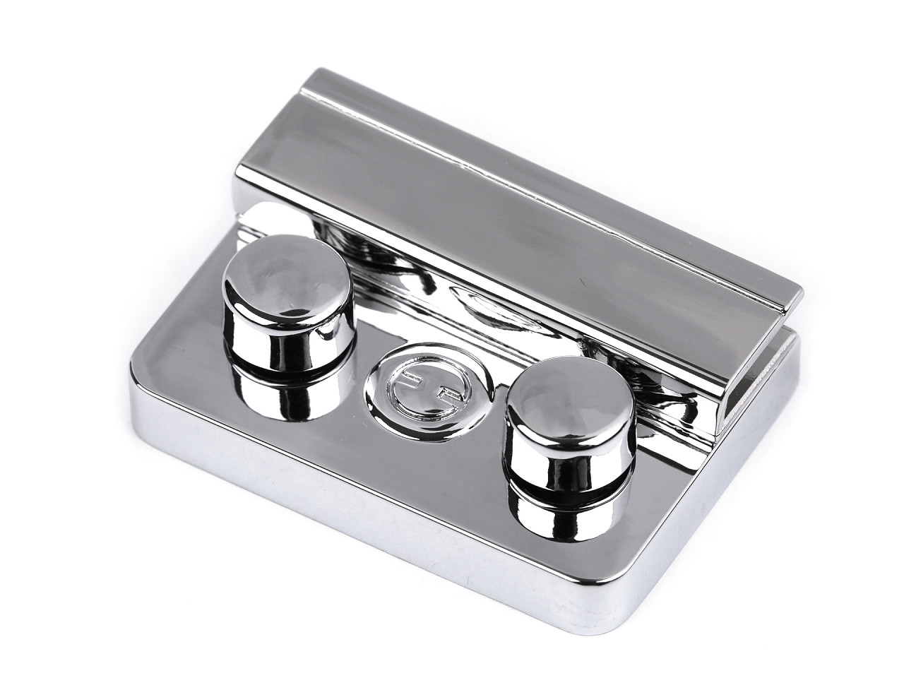 Închizătoare geantă / poșetă, 32x46 mm - Nichel negru (1 Set)