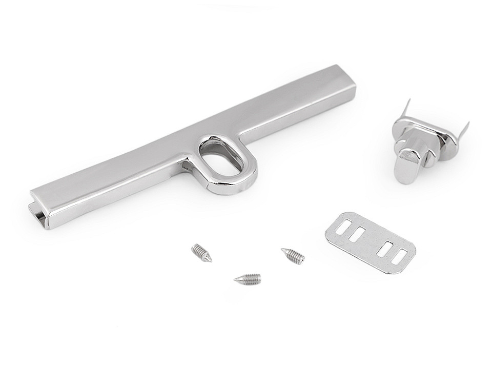 Închizătoare geantă / poșetă - Nichel (4 Seturi)