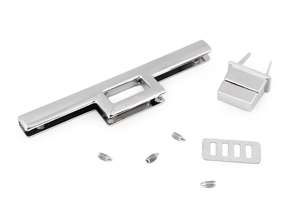 Închizătoare geantă / poșetă - Nichel (4 Seturi)