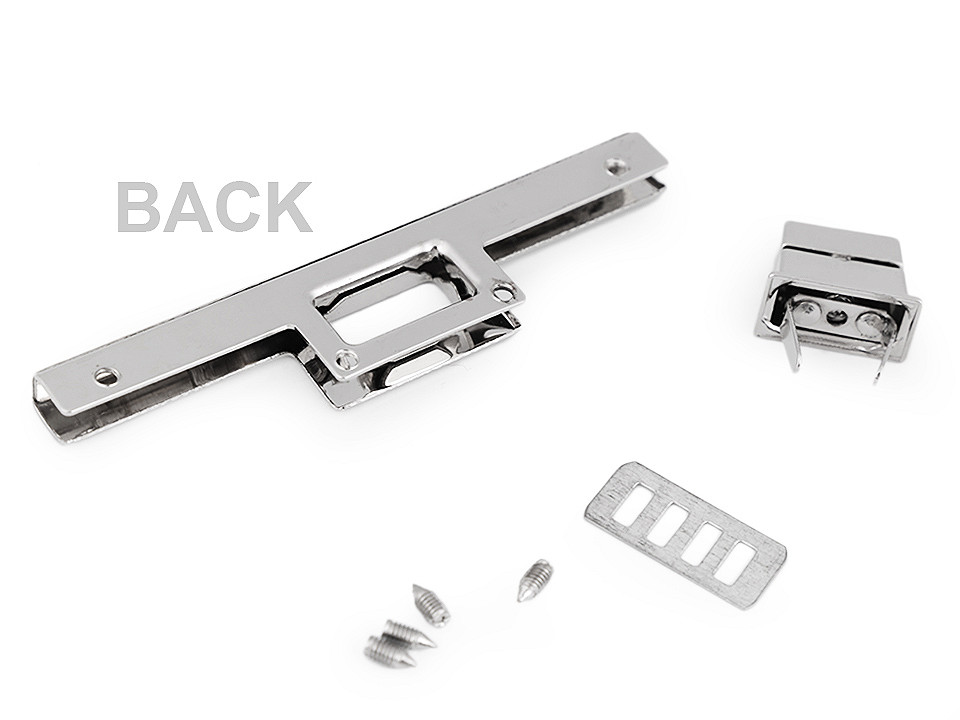 Închizătoare geantă / poșetă - Nichel (4 Seturi)