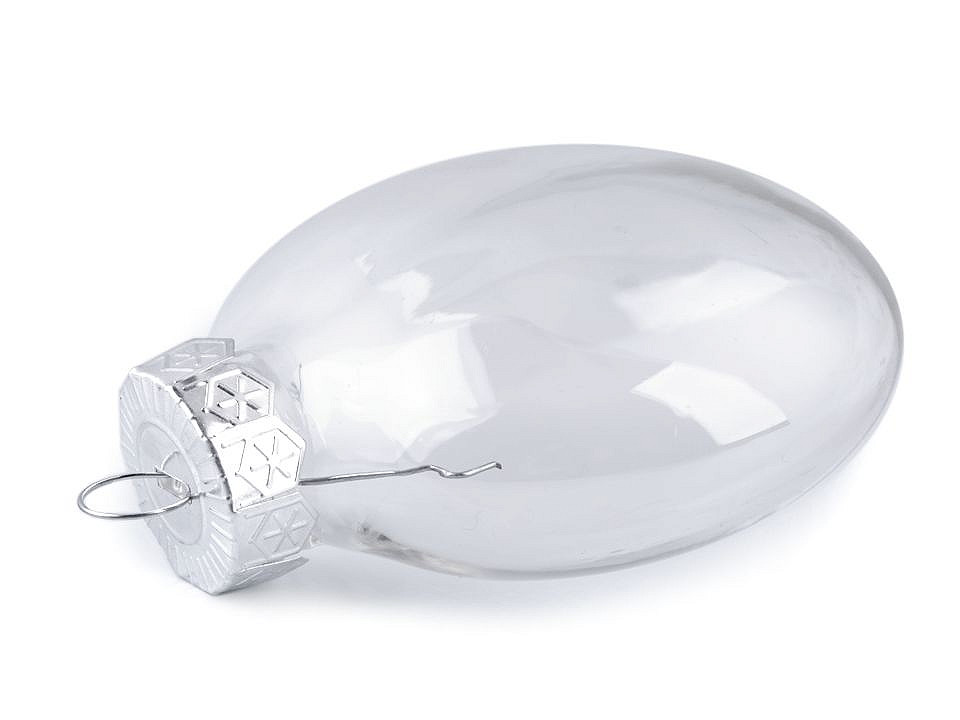 Globuri transparente decorabile, diverse forme - Transparent (24 Bucăți)