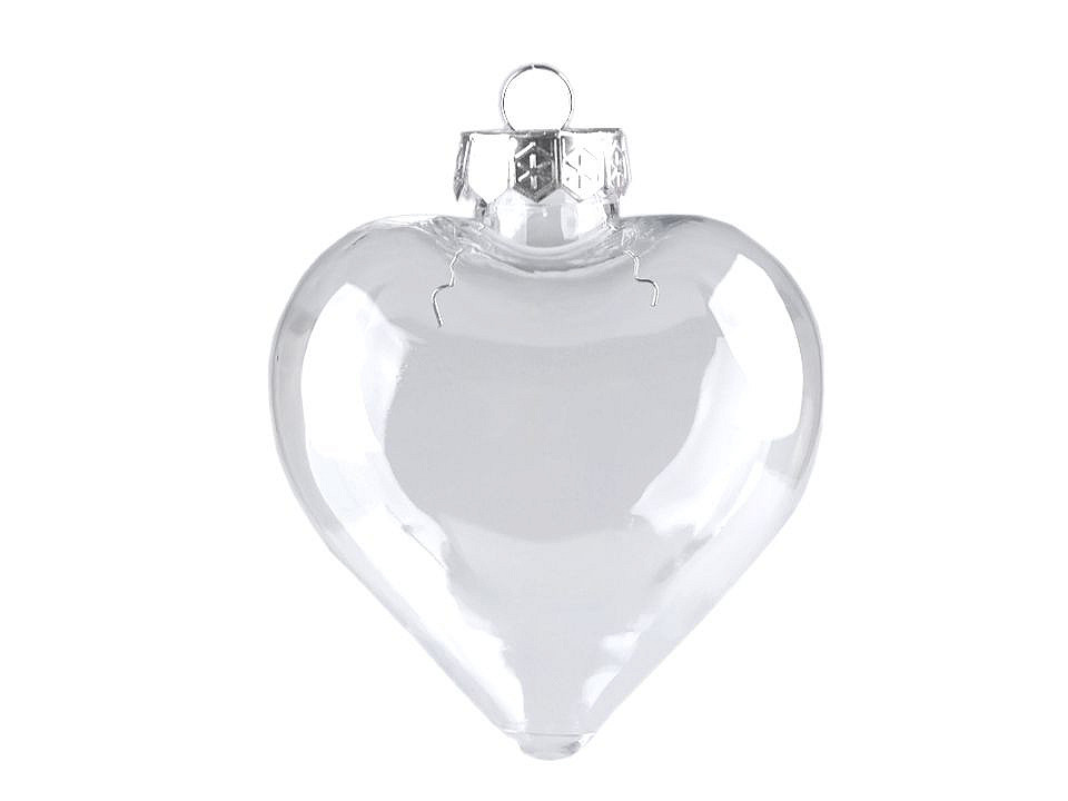 Globuri transparente decorabile, diverse forme - Transparent (24 Bucăți)
