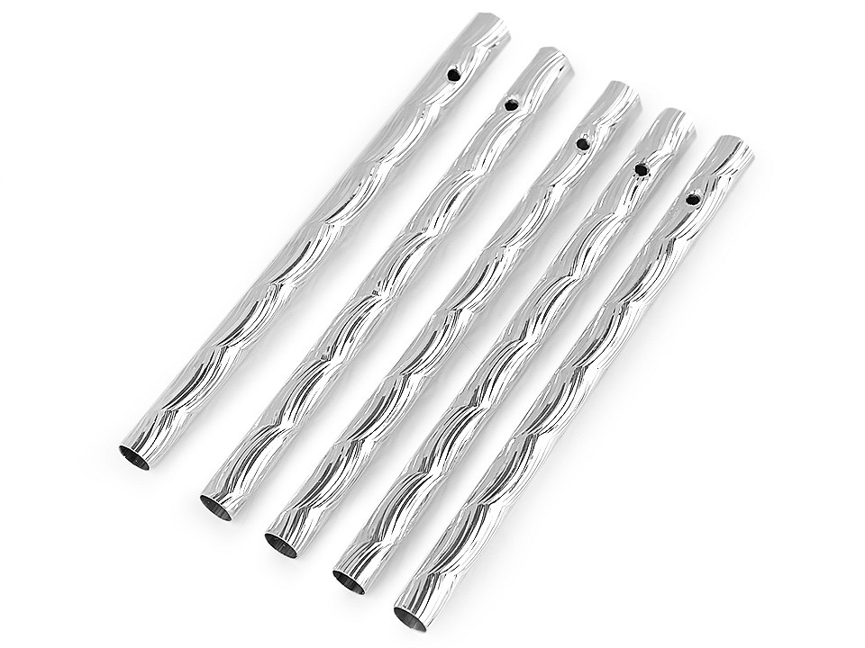 Tuburi pentru clopoței de vănt - Argintiu (50 Bucăți)