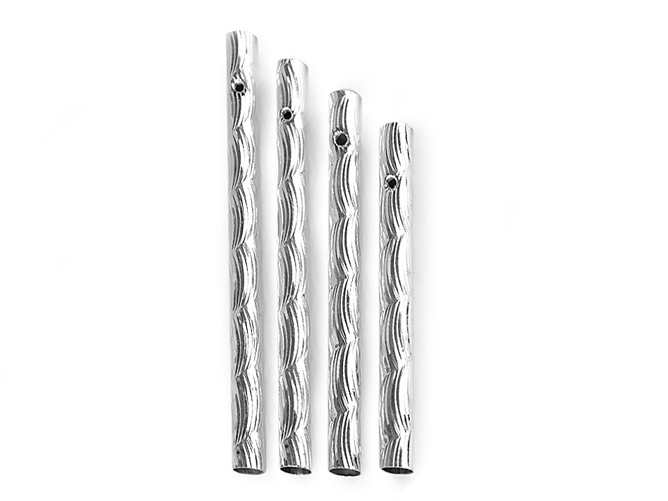 Tuburi pentru clopoței de vănt - Argintiu (50 Bucăți)