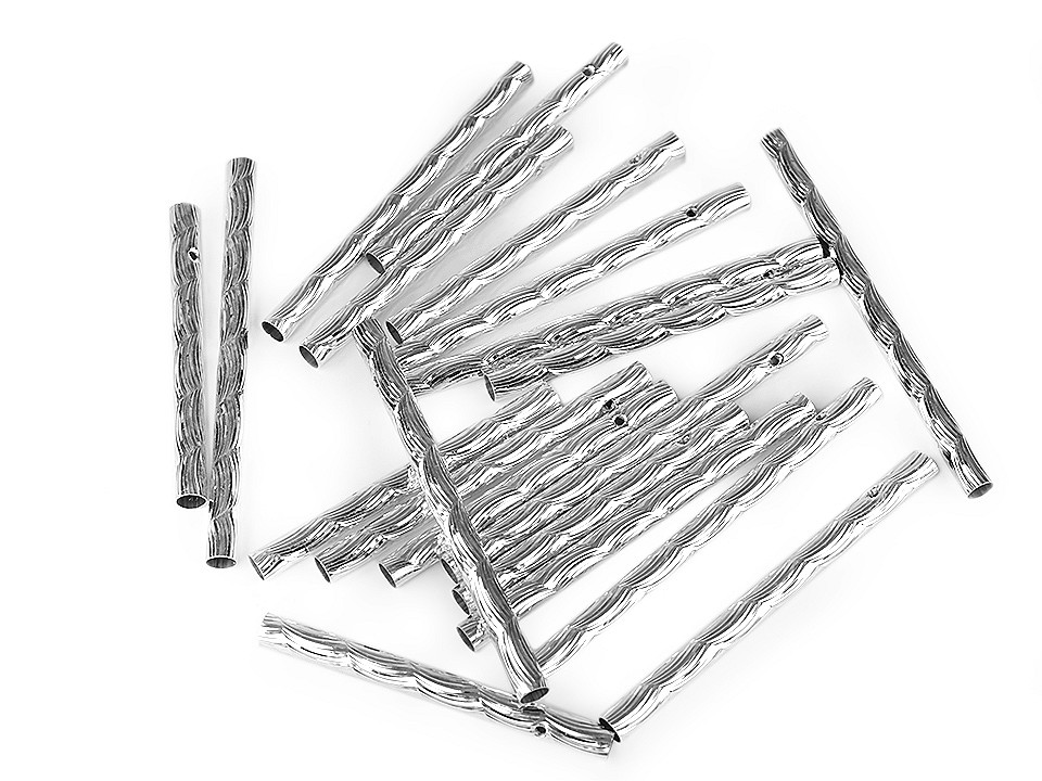 Tuburi pentru clopoței de vănt - Argintiu (50 Bucăți)