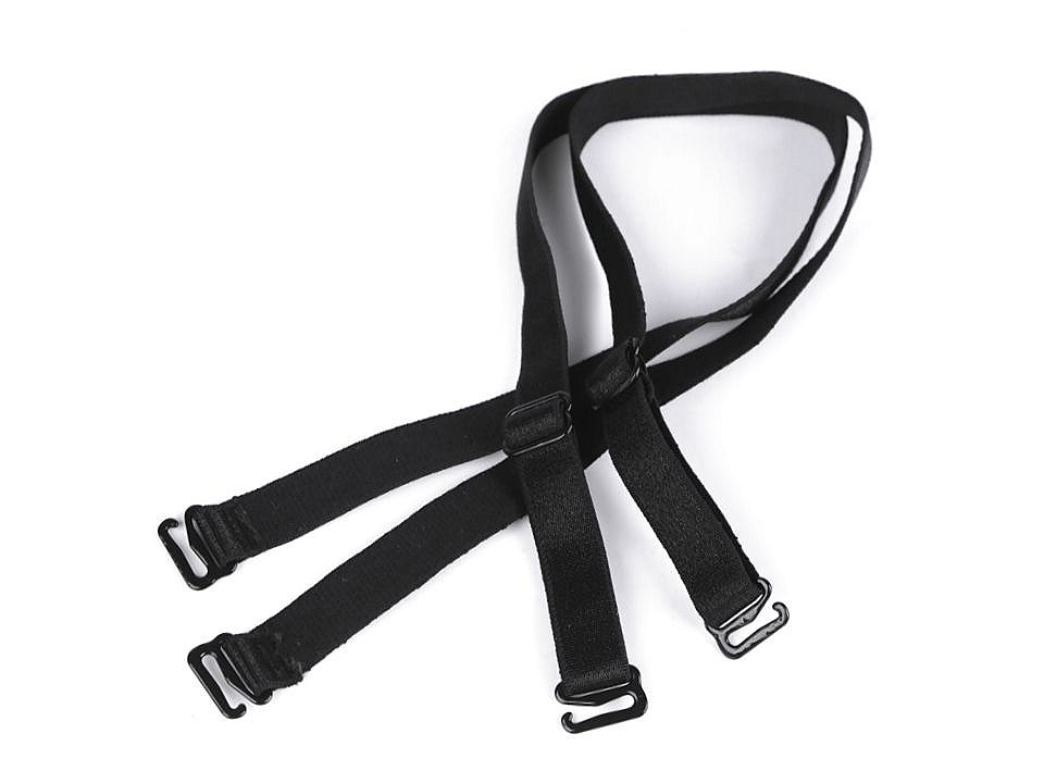 Bretele sutien, lățime 12 mm - Negru (1 Pereche)