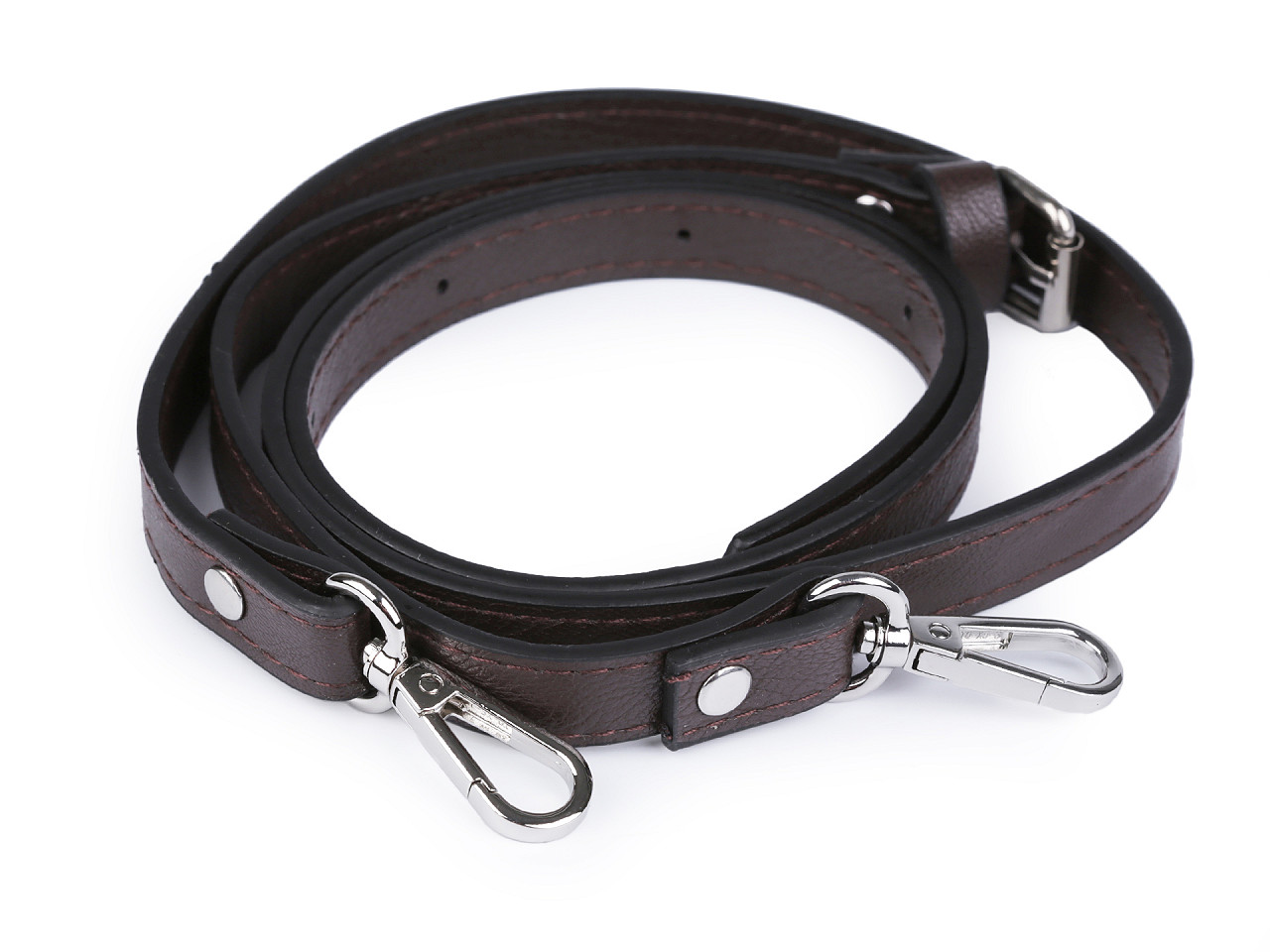 Toartă geantă cu carabină latime 1,5 cm - Argintiu (1 Bucată)