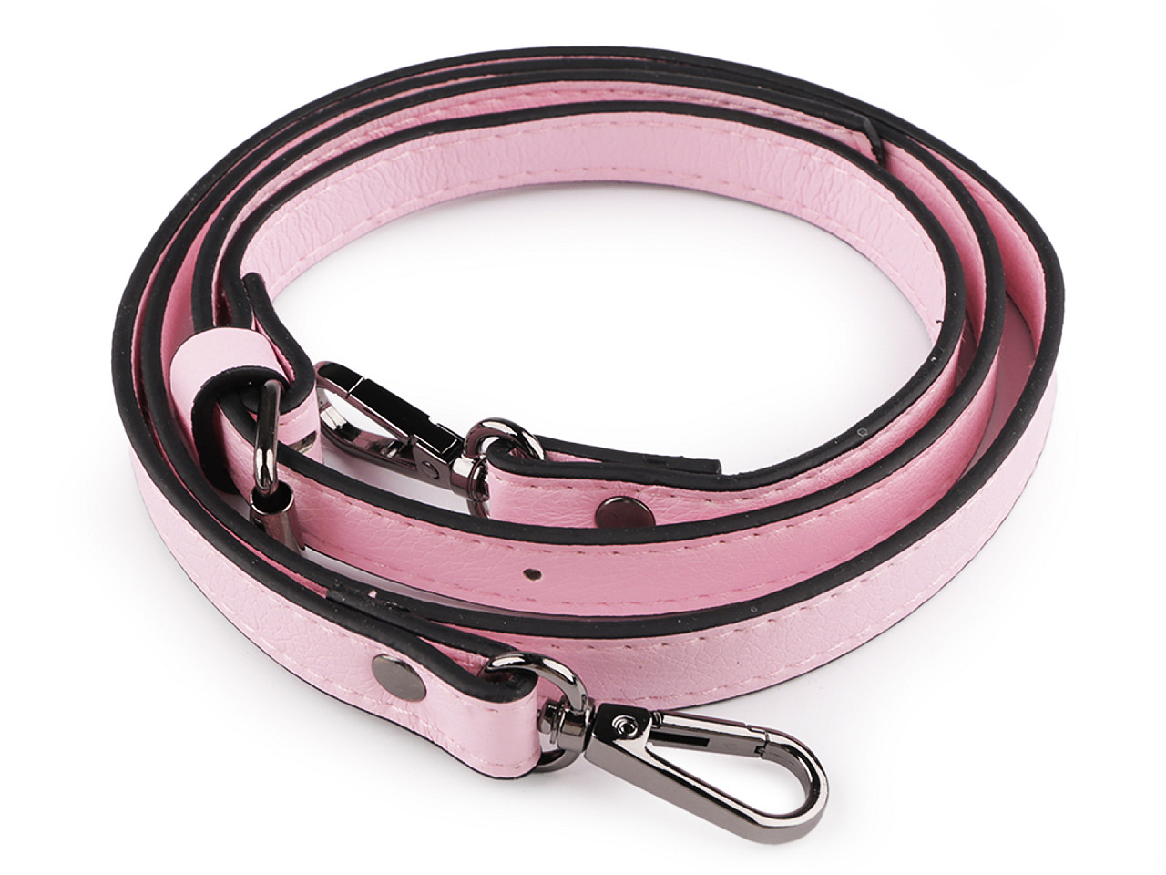 Toartă geantă cu carabină latime 1,5 cm - Argintiu (1 Bucată)